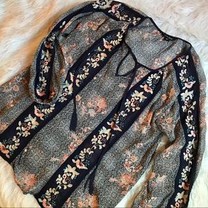 Boho top lucky brand